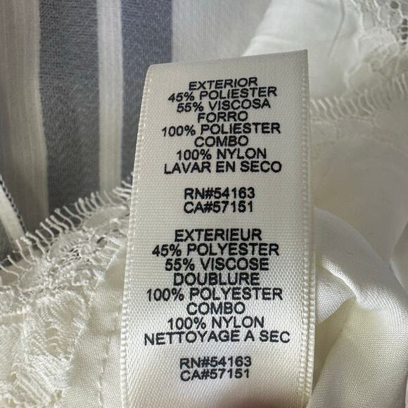 Eliza J. Navy & White Striped Square Neck Sheath Dress sz 4 - Picture 10 of 12